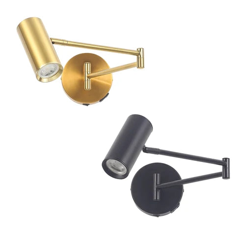 Beatrice Swingarm Wall Light with Charging Ports