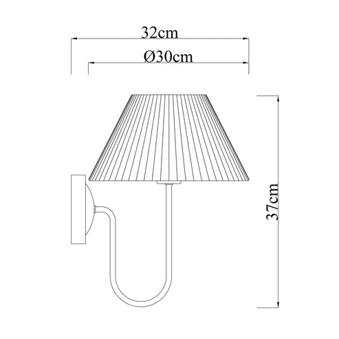 Ariana Pleated Wall Light