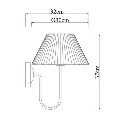 Ariana Pleated Wall Light