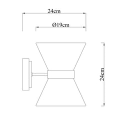 Viviana Fabric Wall Light