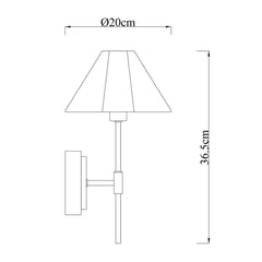 Sigrid Wall Light with Charging Ports