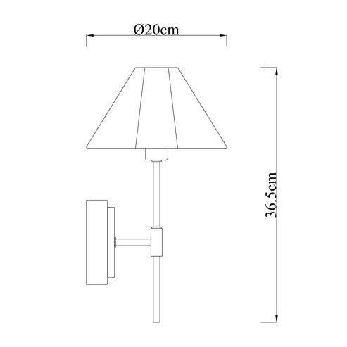 Sigrid Wall Light with Charging Ports