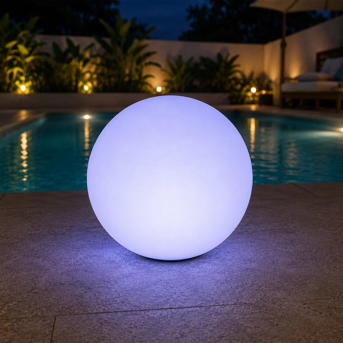 LED Mood Light Ball 30CM Solar+DC Power