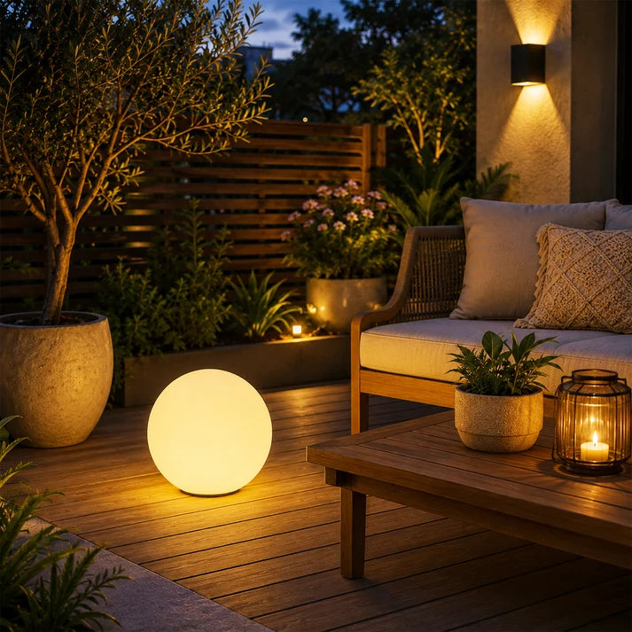 LED Mood Light Ball 30CM Solar+DC Power