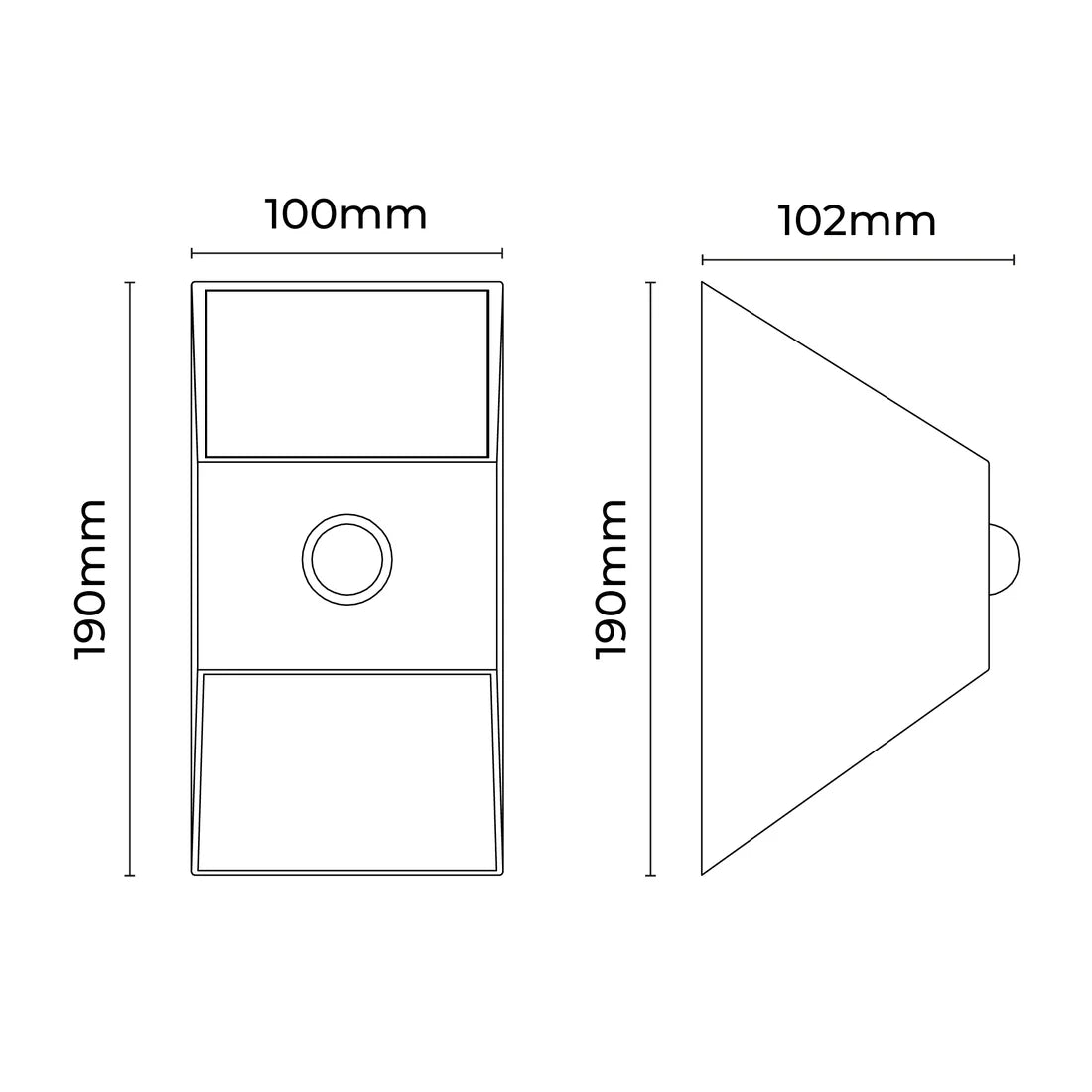 Velto Solar LED Outdoor Wall Light with PIR Sensor