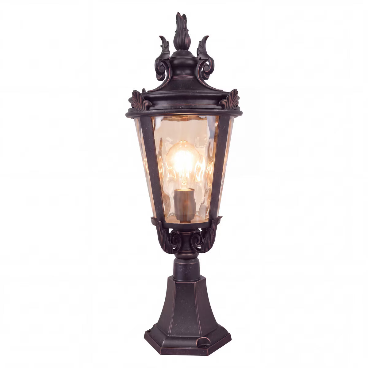 Albany Outdoor Pillar Mount Antique Bronze