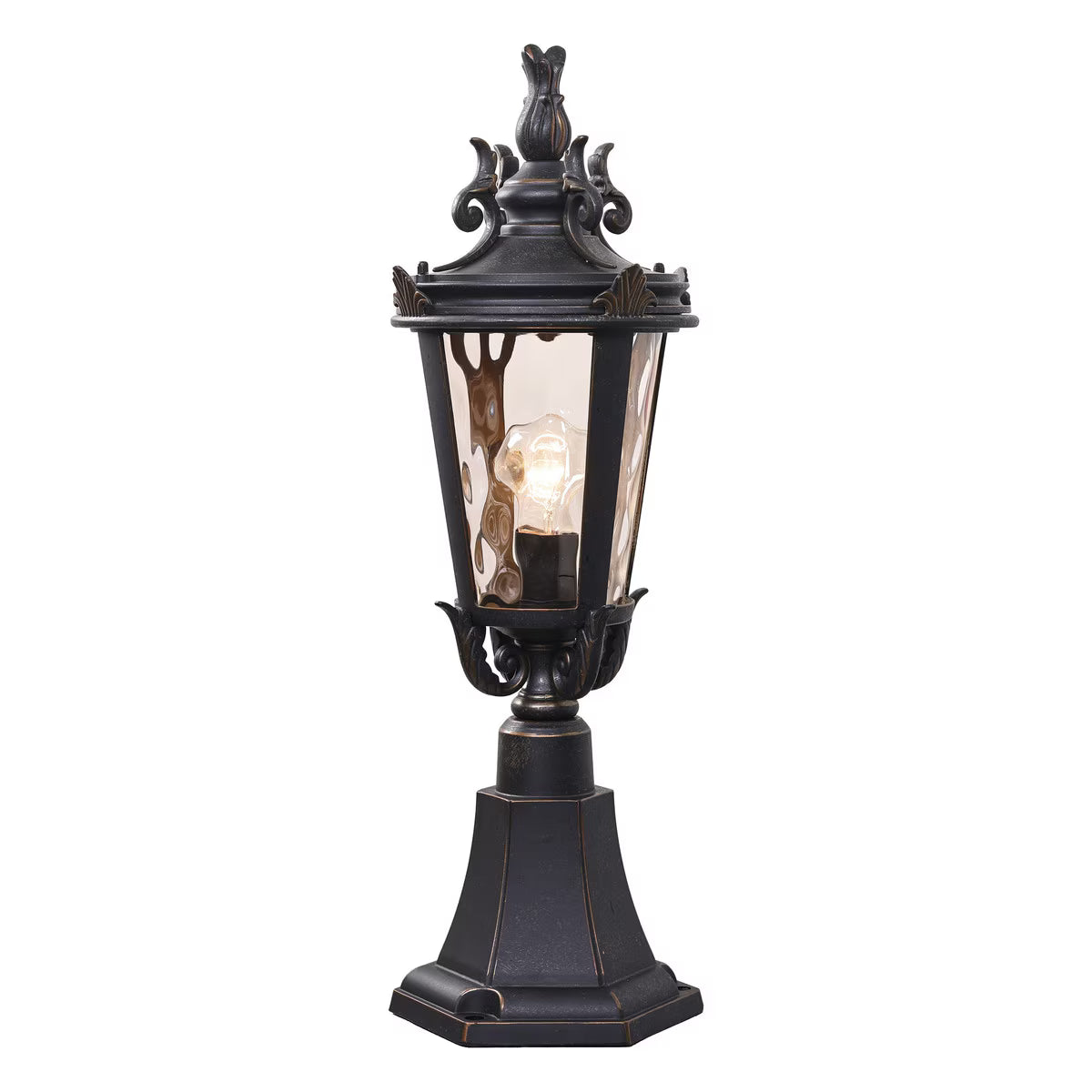 Albany Outdoor Pillar Mount Antique Bronze