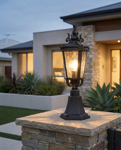 Albany Outdoor Pillar Mount Antique Bronze
