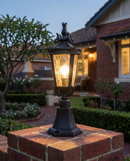 Albany Outdoor Pillar Mount Antique Bronze