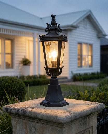Albany Outdoor Pillar Mount Antique Bronze
