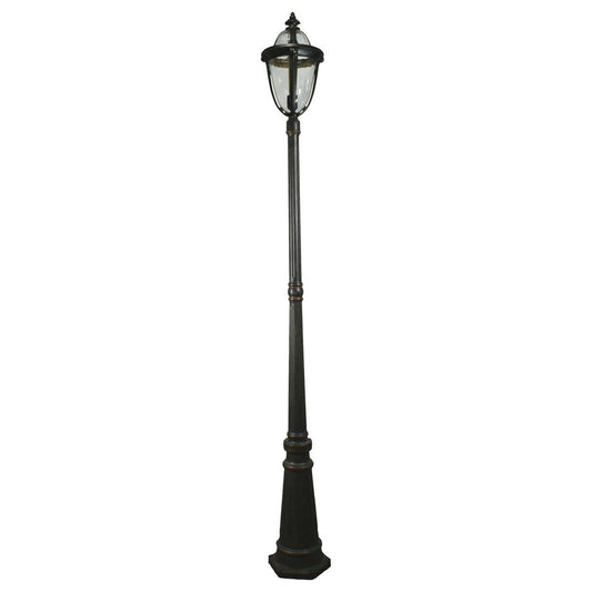 Mayfair Large Standard Outdoor Garden Post Light Antique Bronze
