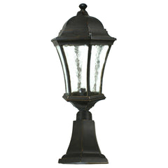 Strand Outdoor Pillar Mount Antique Bronze