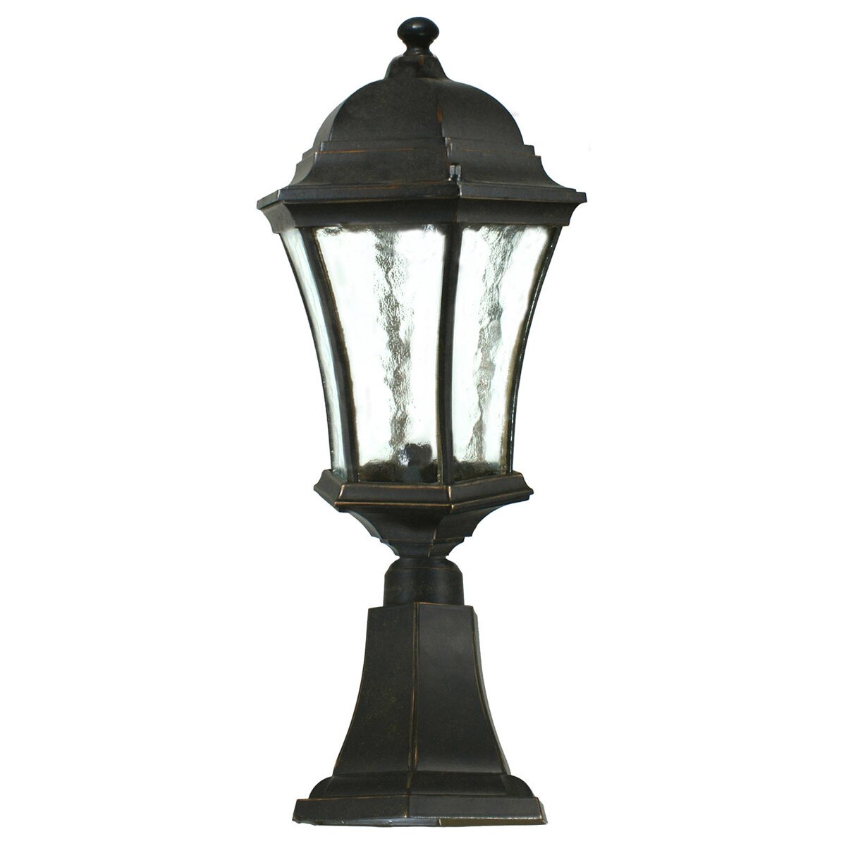 Strand Outdoor Pillar Mount Antique Bronze