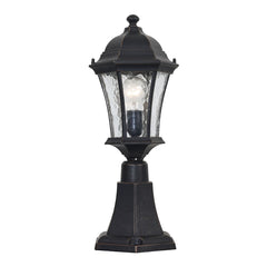 Strand Outdoor Pillar Mount Antique Bronze