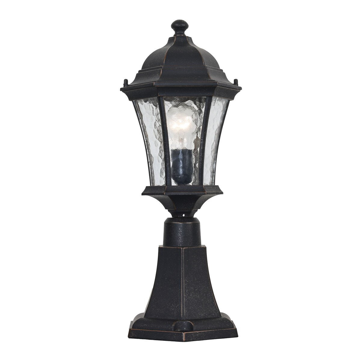 Strand Outdoor Pillar Mount Antique Bronze