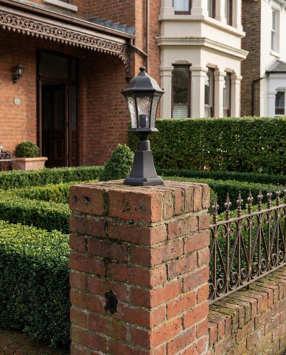 Strand Outdoor Pillar Mount Antique Bronze