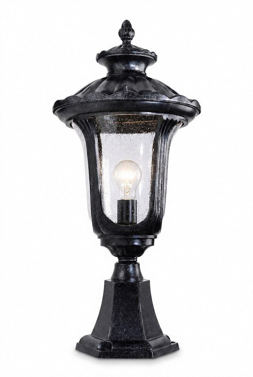 Waterford Outdoor Pillar Mount Antique Black