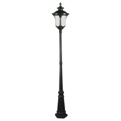 Waterford Large Standard Outdoor Garden Post Light Antique Black