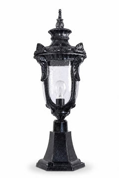 Wellington Outdoor Pillar Mount Antique Black