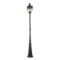 Wellington Large Standard Outdoor Garden Post Light Antique Black