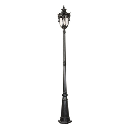 Wellington Large Standard Outdoor Garden Post Light Antique Black
