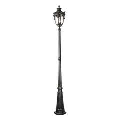 Wellington Large Standard Outdoor Garden Post Light Antique Black