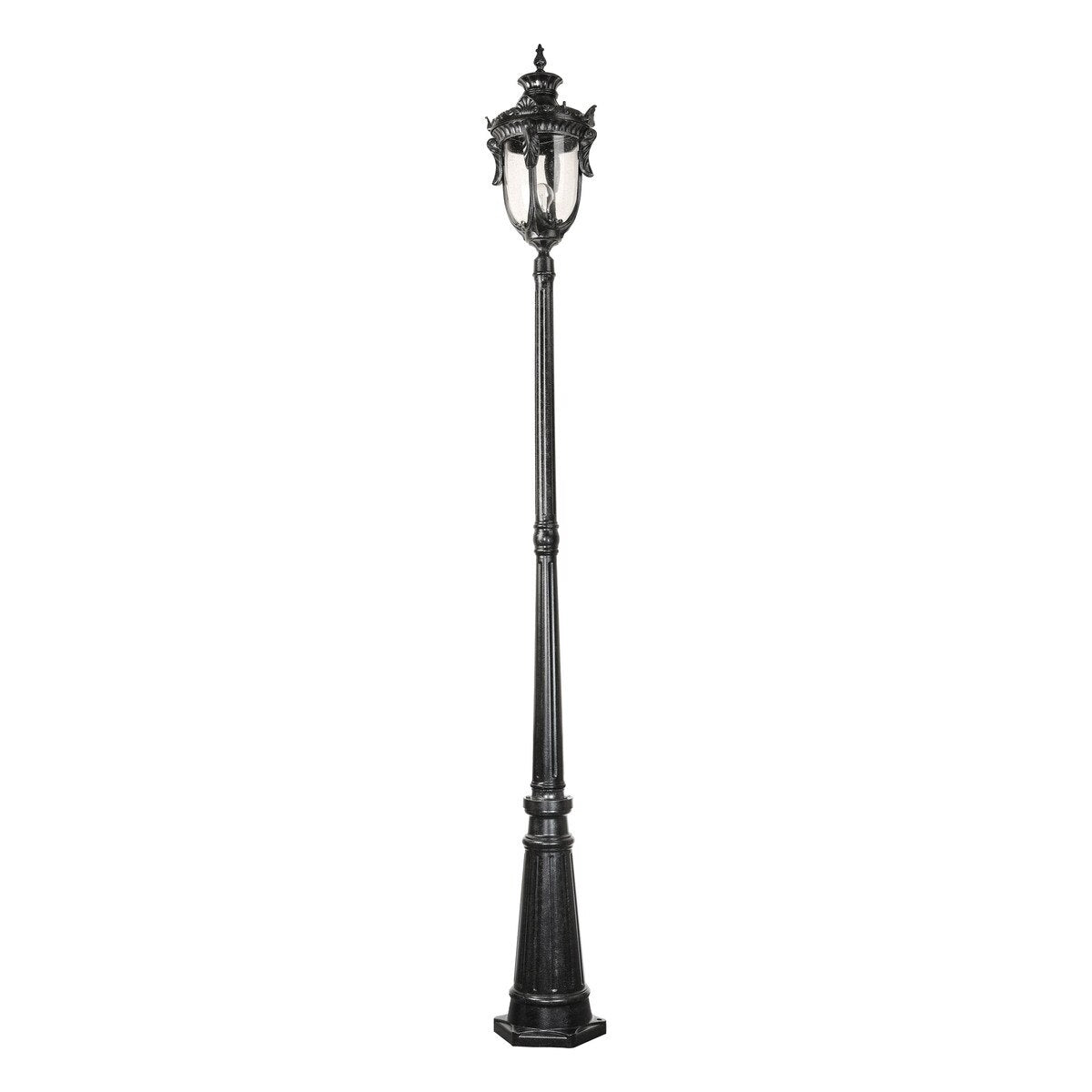 Wellington Large Standard Outdoor Garden Post Light Antique Black