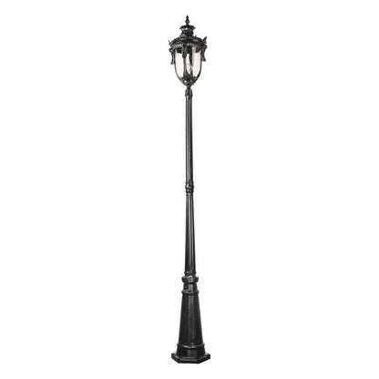 Wellington Large Standard Outdoor Garden Post Light Antique Black