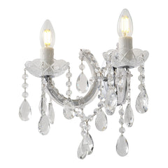 Zurich 2LT Crystal Wall Light
