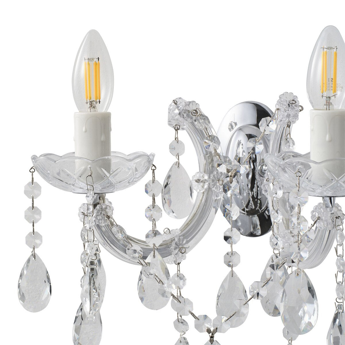 Zurich 2LT Crystal Wall Light