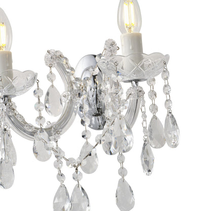 Zurich 2LT Crystal Wall Light