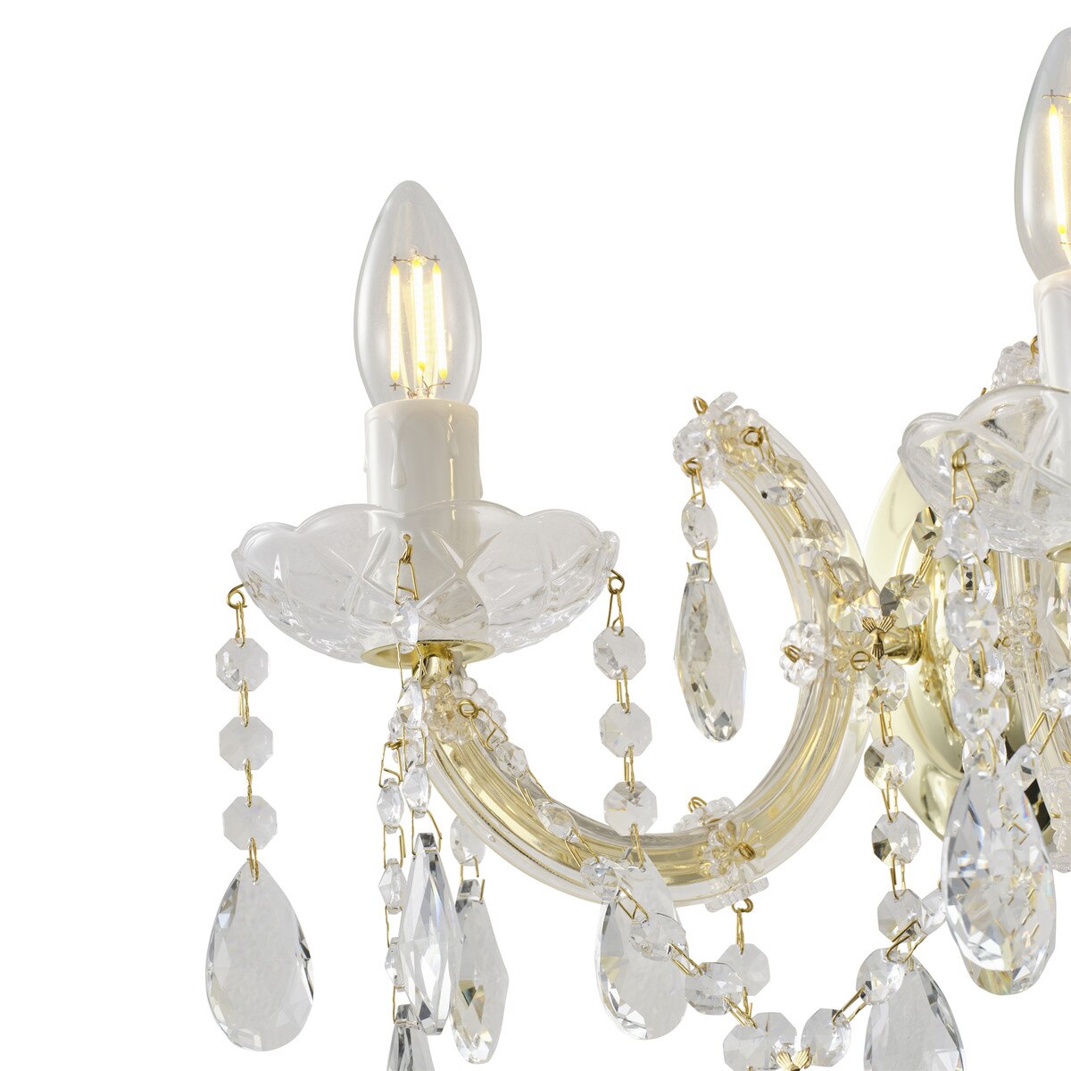 Zurich 2LT Crystal Wall Light