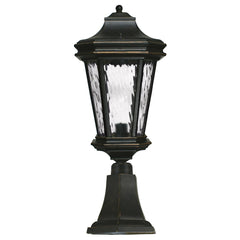 Tilburn Large Outdoor Pillar Mount Antique Bronze