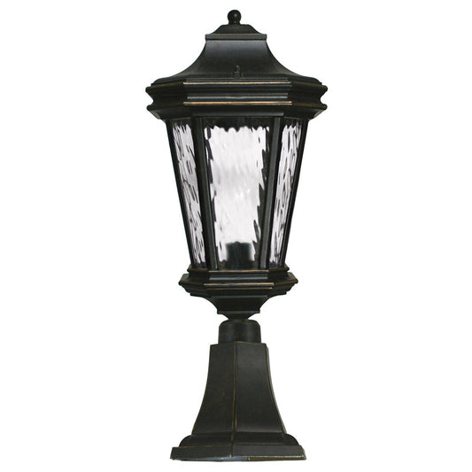 Tilburn Large Outdoor Pillar Mount Antique Bronze