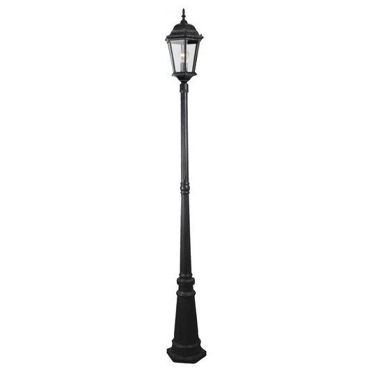 Junction Medium Standard Outdoor Garden Post Light Antique Black