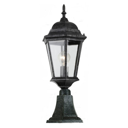 Junction Outdoor Pillar Mount Antique Black
