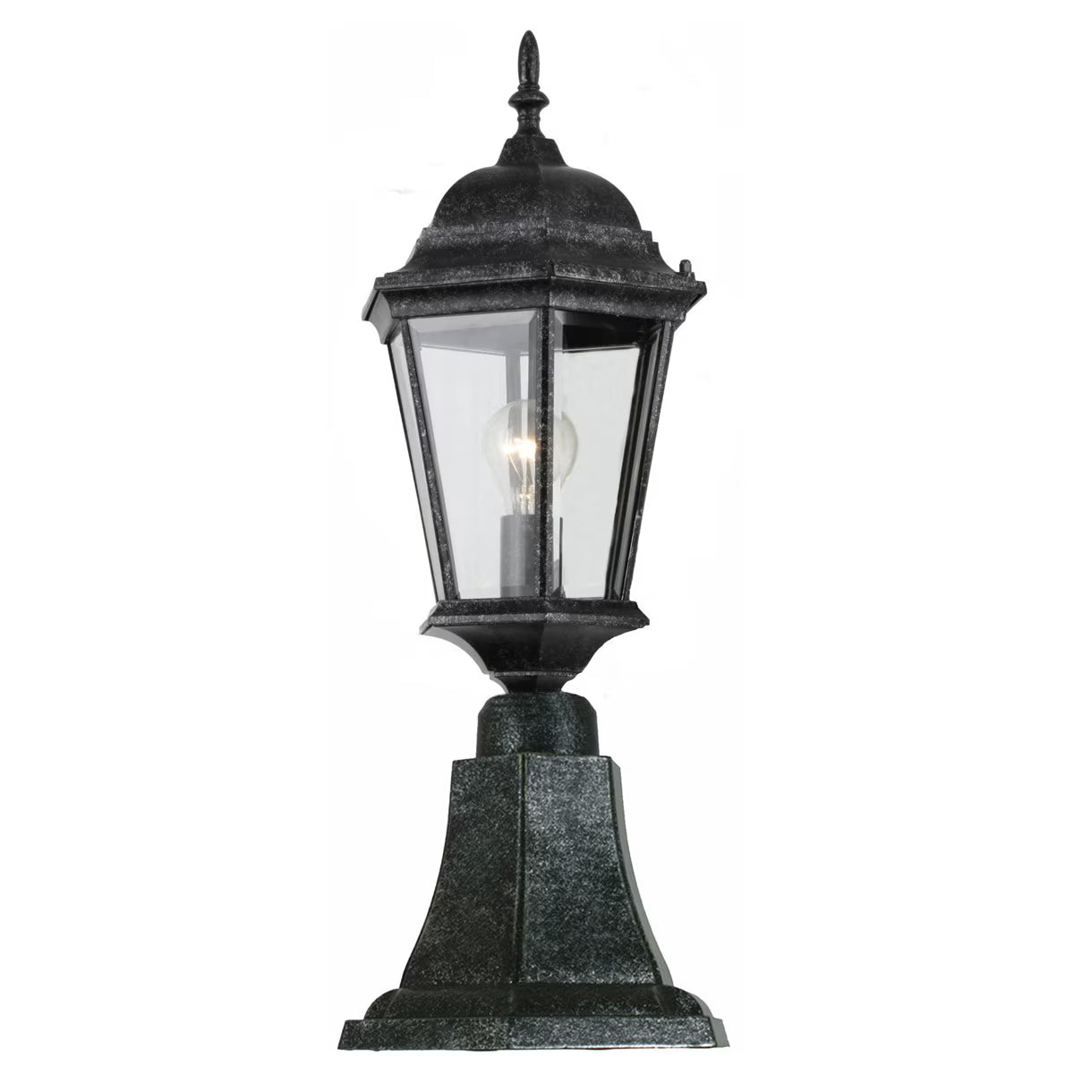 Junction Outdoor Pillar Mount Antique Black