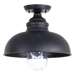 Parkway Large Outdoor Ceiling Light in Antique Bronze