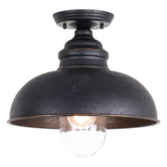 Parkway Large Outdoor Ceiling Light in Antique Bronze