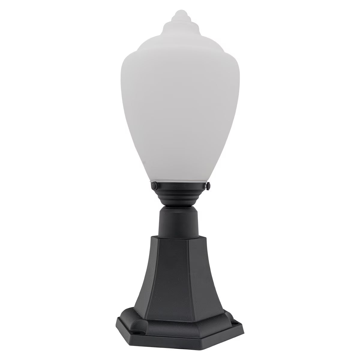 Newry Large Outdoor Pillar Mount Matte Black