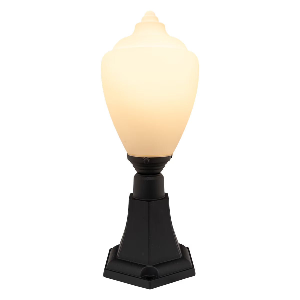 Newry Large Outdoor Pillar Mount Matte Black