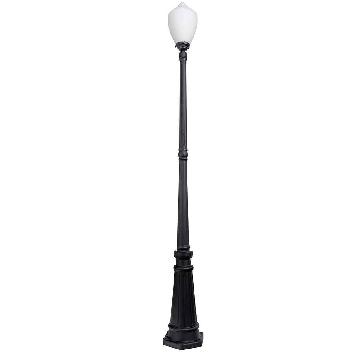 Newry Large Standard Outdoor Garden Post Light Matte Black