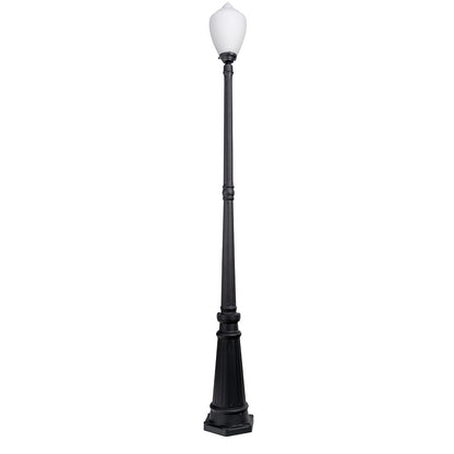 Newry Large Standard Outdoor Garden Post Light Matte Black