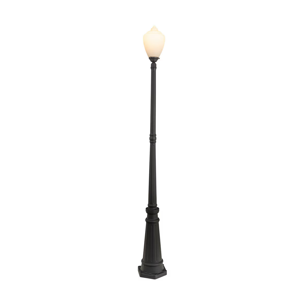 Newry Large Standard Outdoor Garden Post Light Matte Black