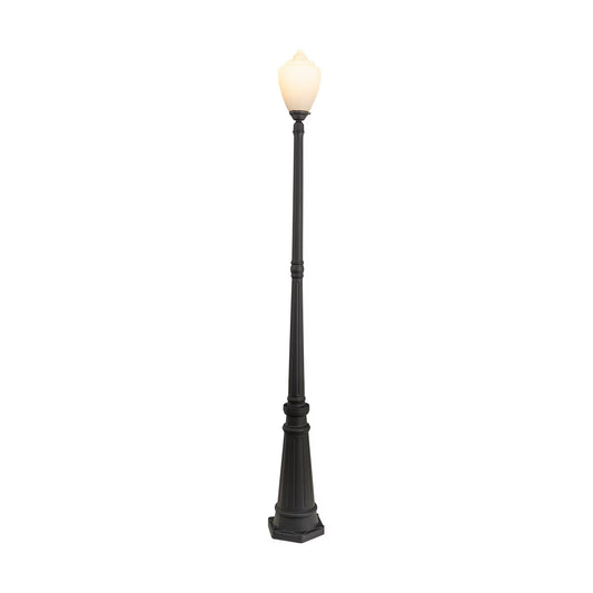 Newry Large Standard Outdoor Garden Post Light Matte Black