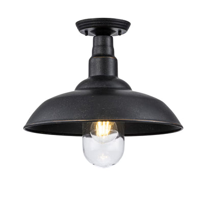 Foundry Large Outdoor Ceiling Light in Antique Bronze