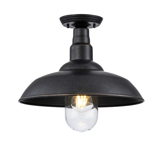 Foundry Large Outdoor Ceiling Light in Antique Bronze