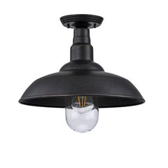 Foundry Large Outdoor Ceiling Light in Antique Bronze