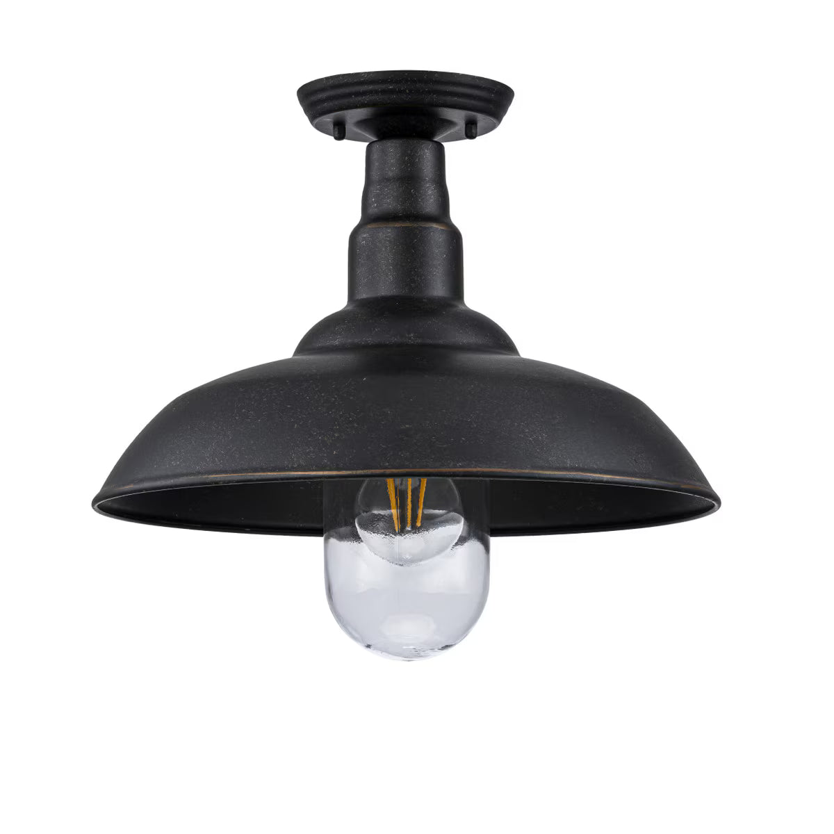 Foundry Large Outdoor Ceiling Light in Antique Bronze