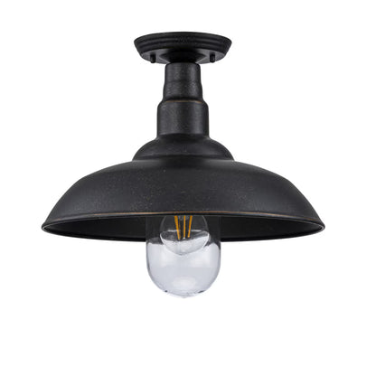 Foundry Large Outdoor Ceiling Light in Antique Bronze